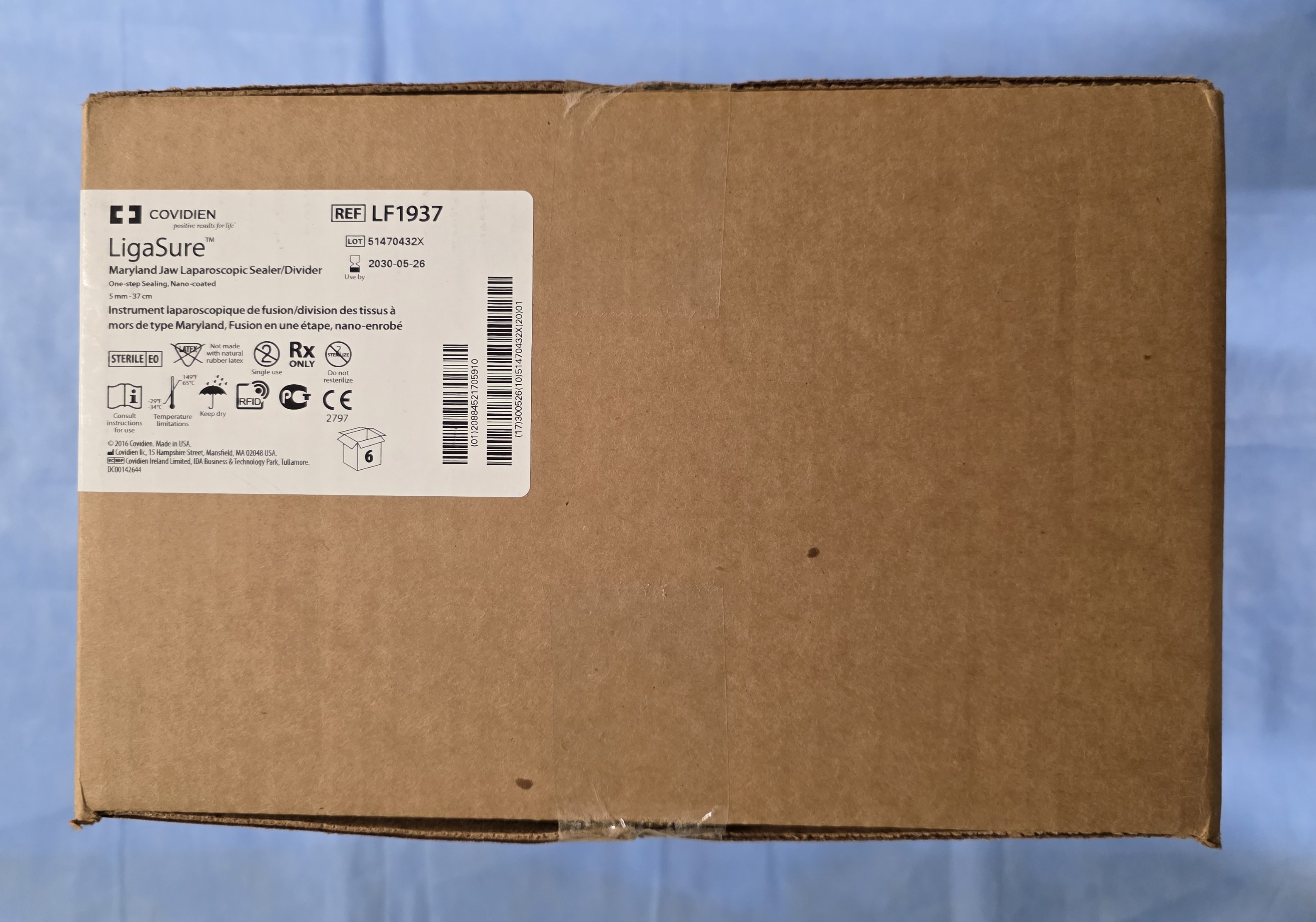 LigaSure LF1937 Maryland 5mm x 37cm Laparoscopic Sealer/Divider