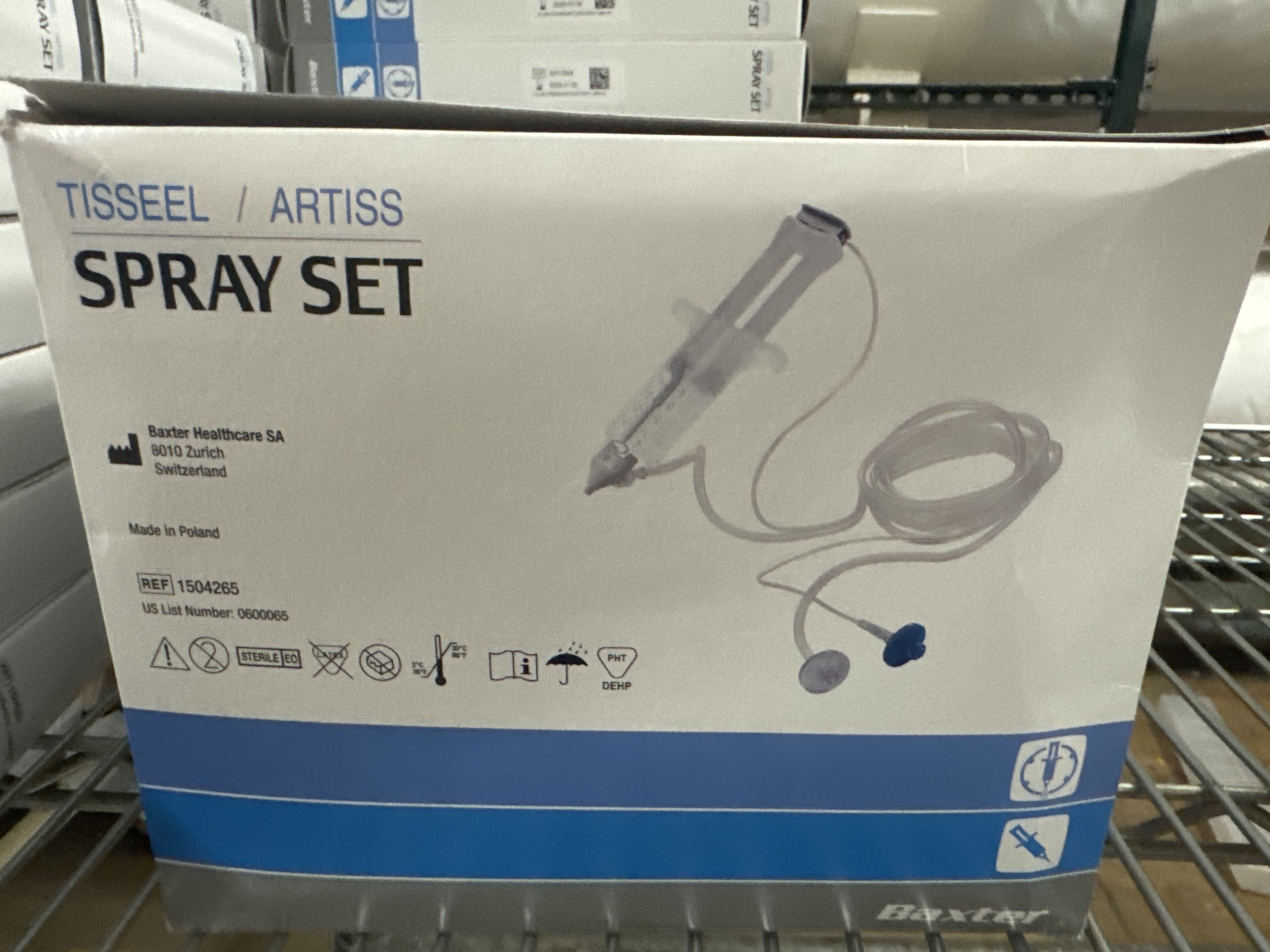 BAXTER HEALTHCARE CORPORATION 1504265 TISSEEL / ARTISS SPRAY SET - RevMed